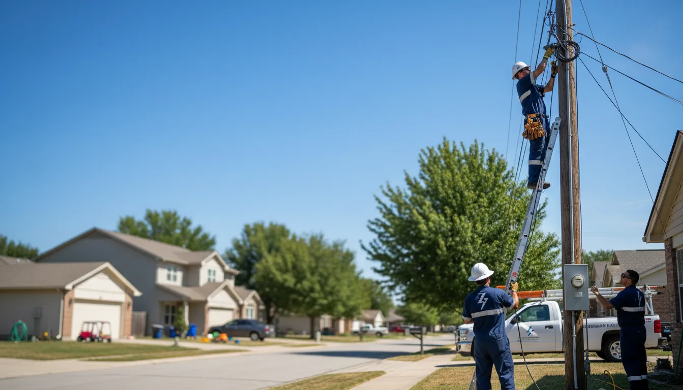 Residential electrician providing installation services in Greenlawn, NY
